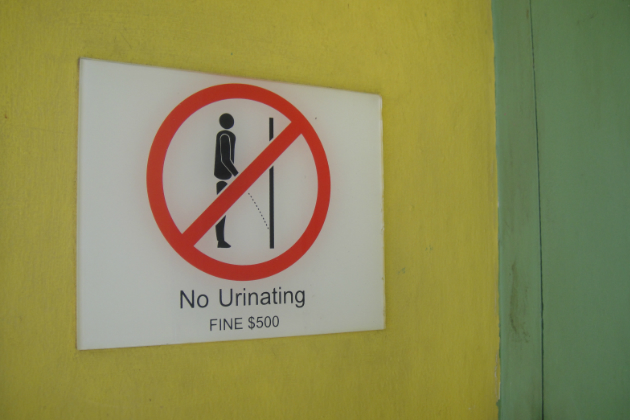 Singapore multa in bagno